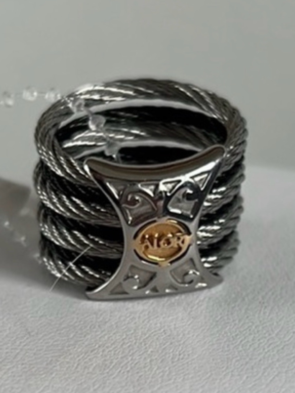 ALOR “Famous, Best Seller” Cable Stainless Steel Multi-Row Stack Ring